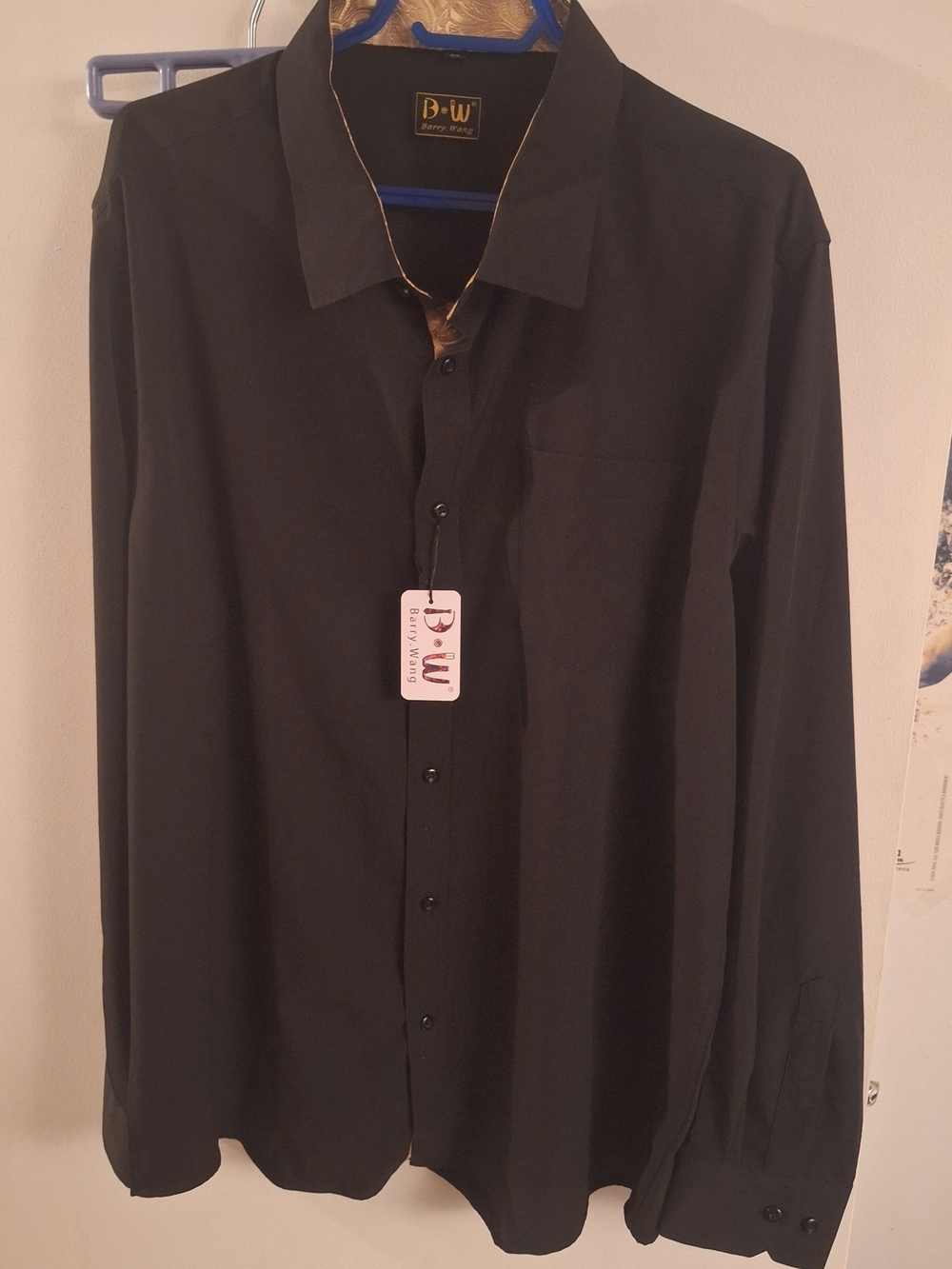 Black Men's Button-Down Shirt
